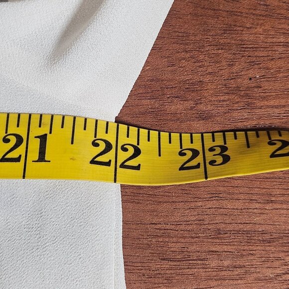 Chloe K Lace Blouse Cream Black Trim Long Sleeve L Coquette Workwear Chic - Picture 6 of 10